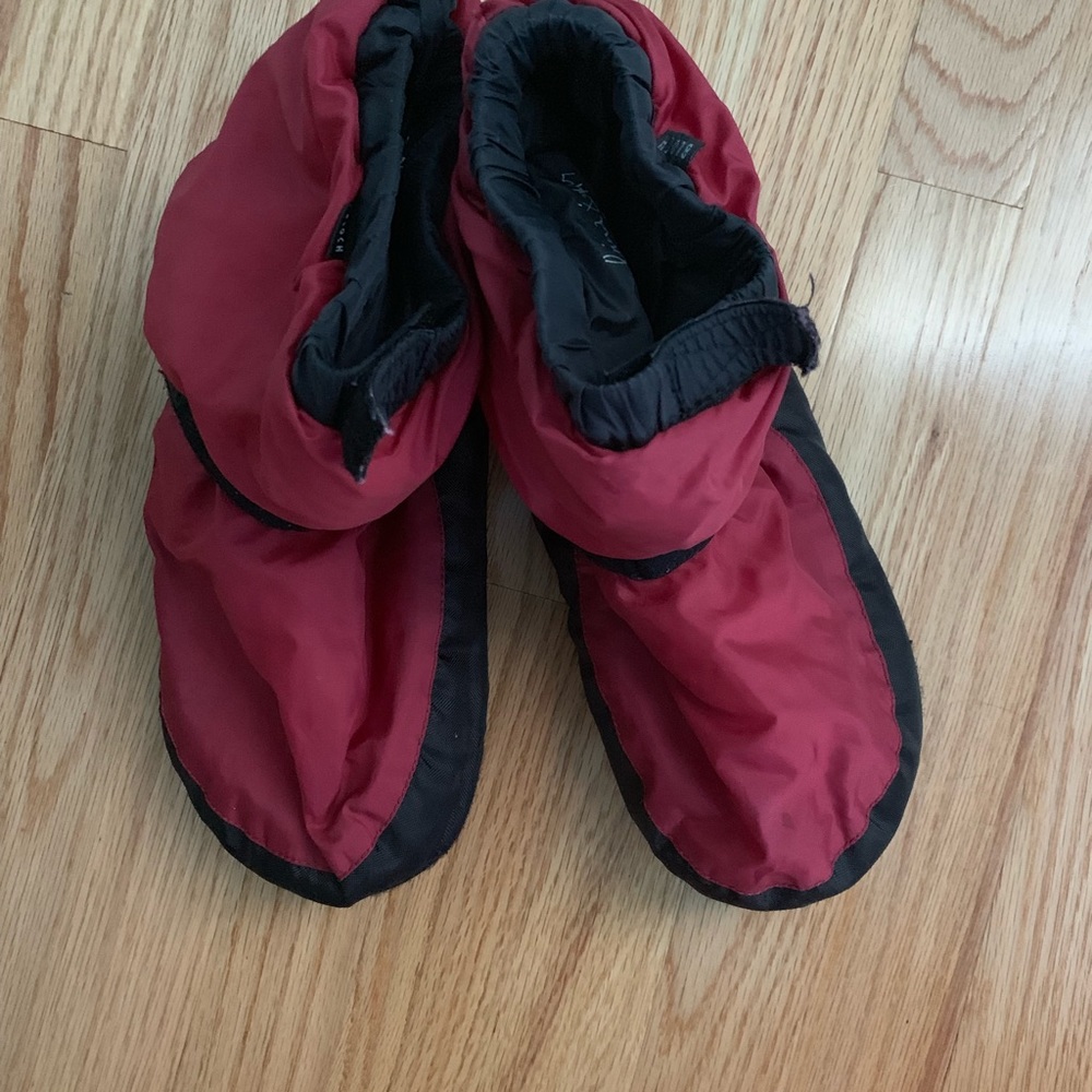 Bloch red dance booties